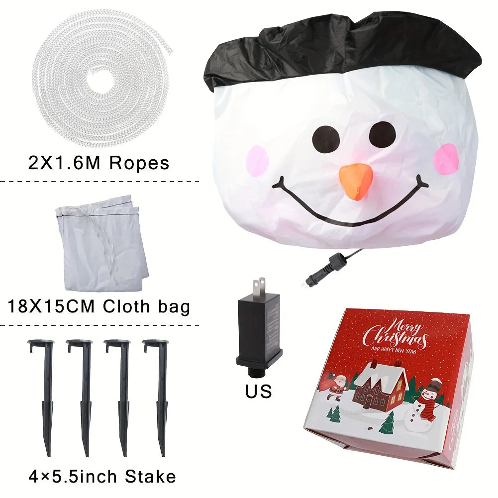 Five Foot LED Christmas Inflatable Snowman Outdoor Decor