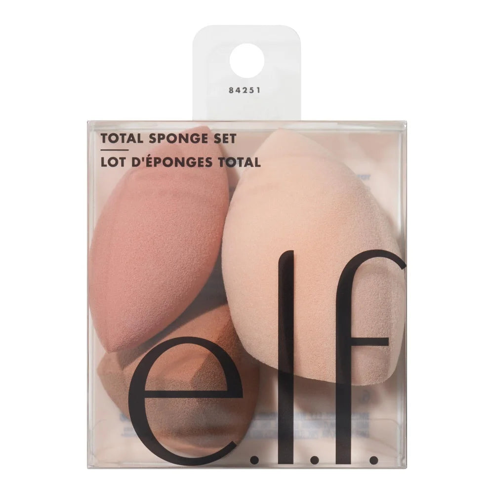 Total Sponge Set Multiuse Makeup Blender Sponges Liquid Powder Cream Application Streak-Free Finish Vegan Cruelty-Free Durable