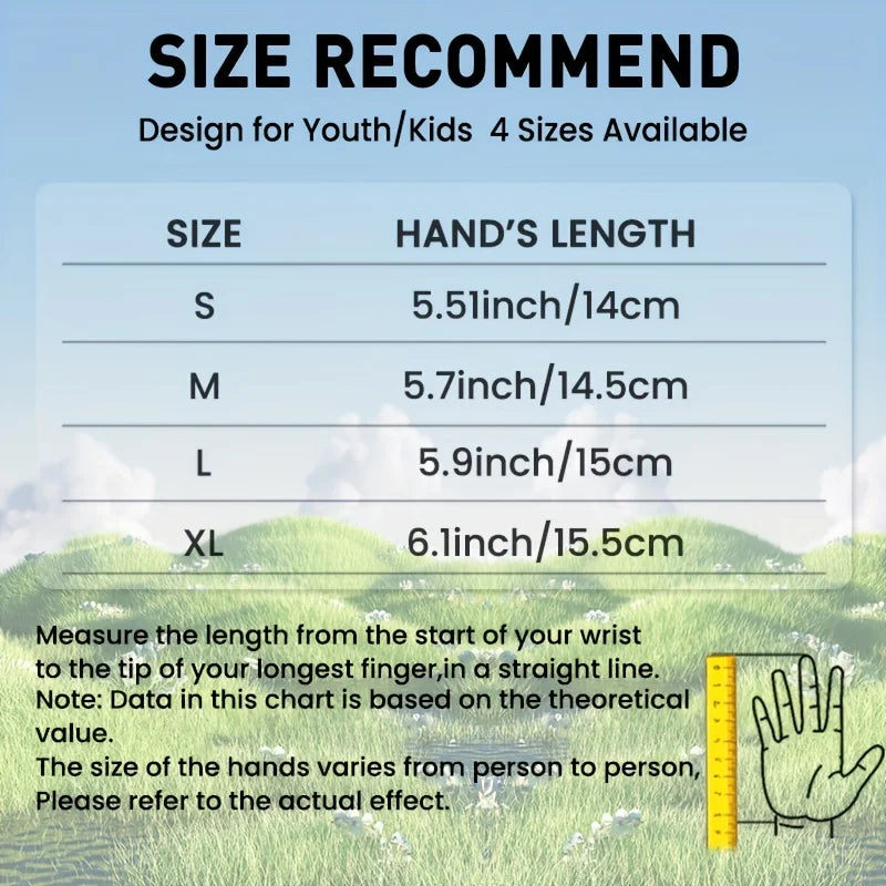 Kids Golf Gloves All Weather Soft Breathable Non Slip Pair