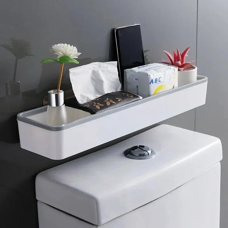 Bathroom Above Toilet Wall Mount Storage Shelf Organizer