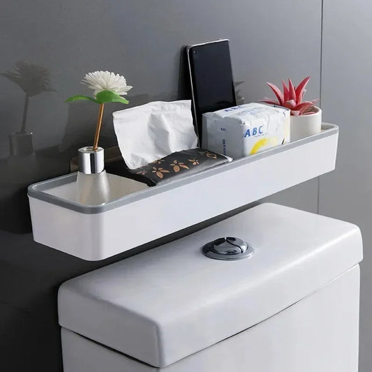 Bathroom Above Toilet Wall Mount Storage Shelf Organizer