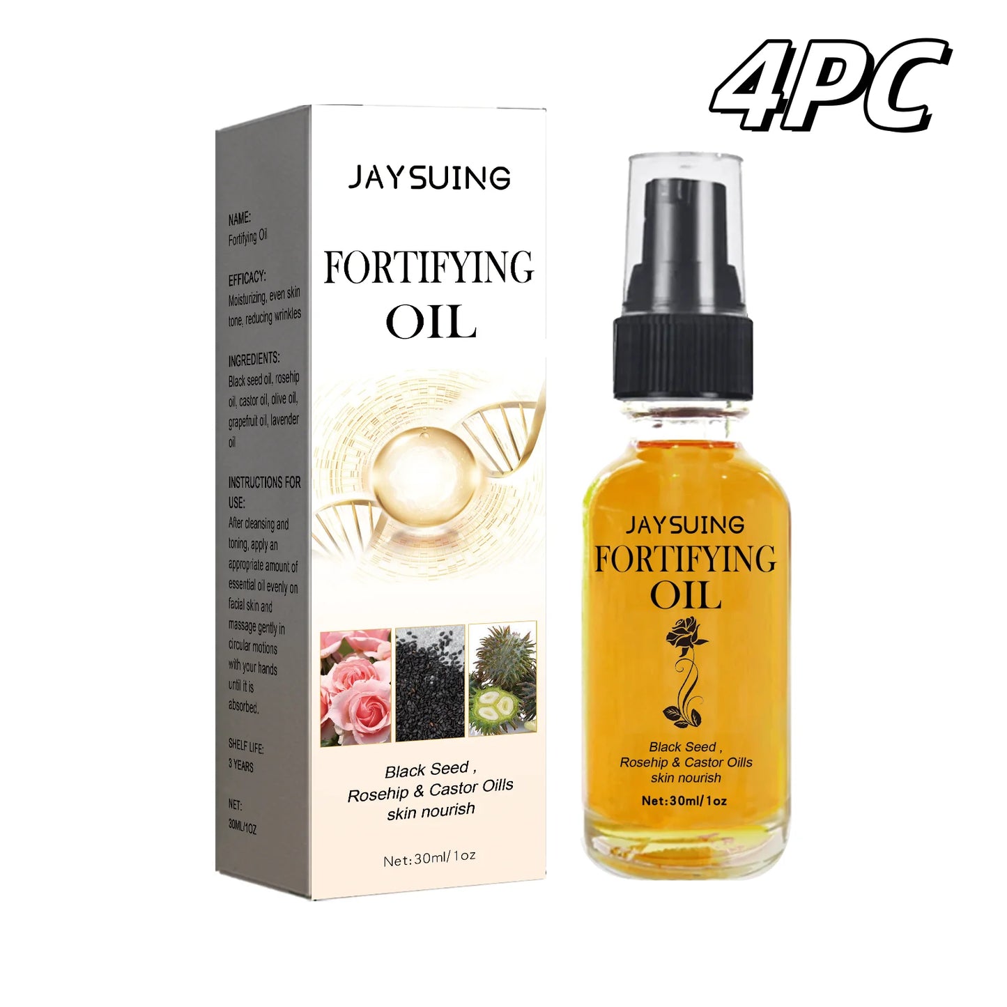 Rosehip Castor Oil With Black Seed For Skin Nourish Firming