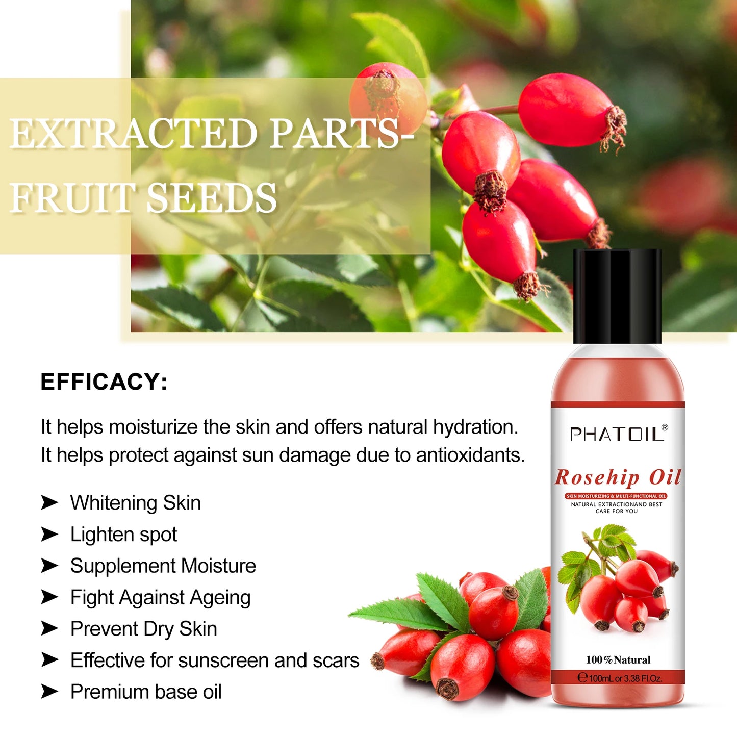 PHATOIL 100ml Pure Essential Oil Blend Copaiba Neroli Tea Tree