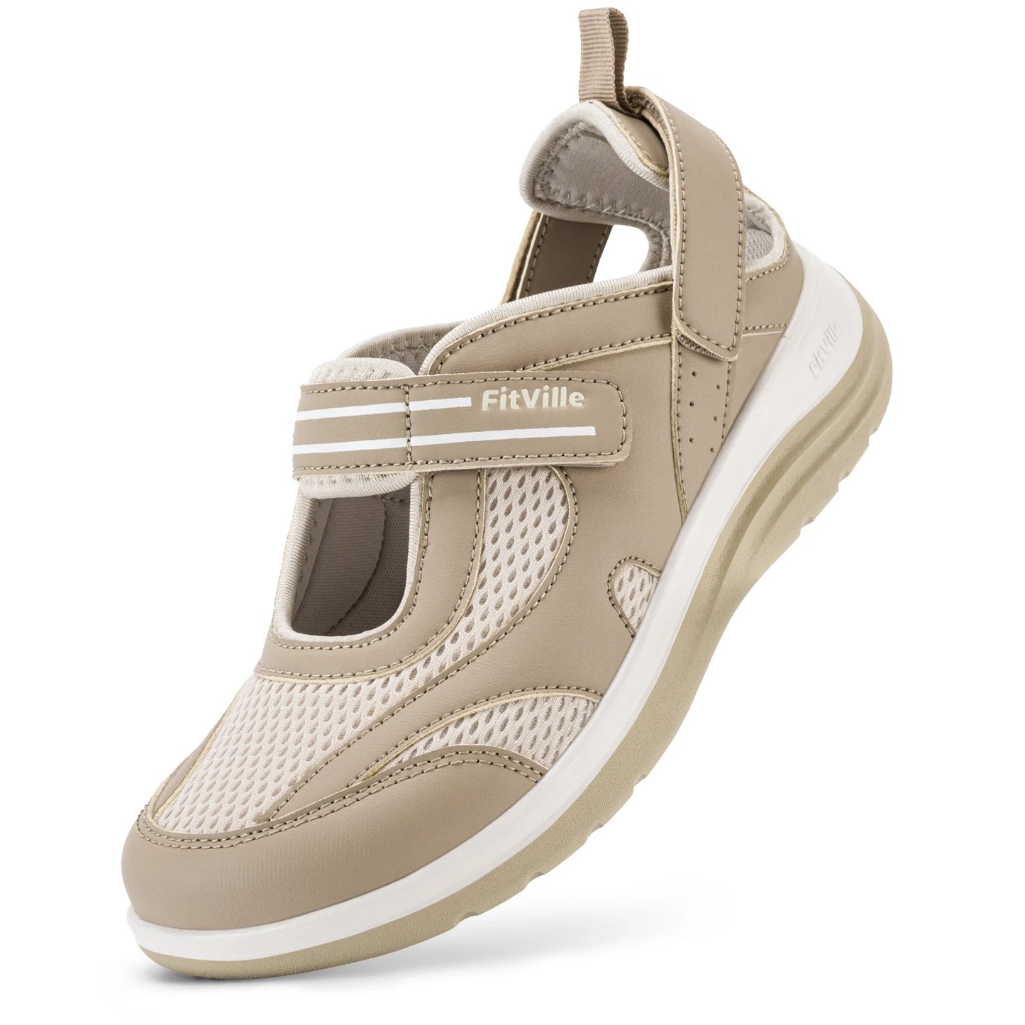Fitville Mary Jane Sandals With Widened Toe For Swollen Feet