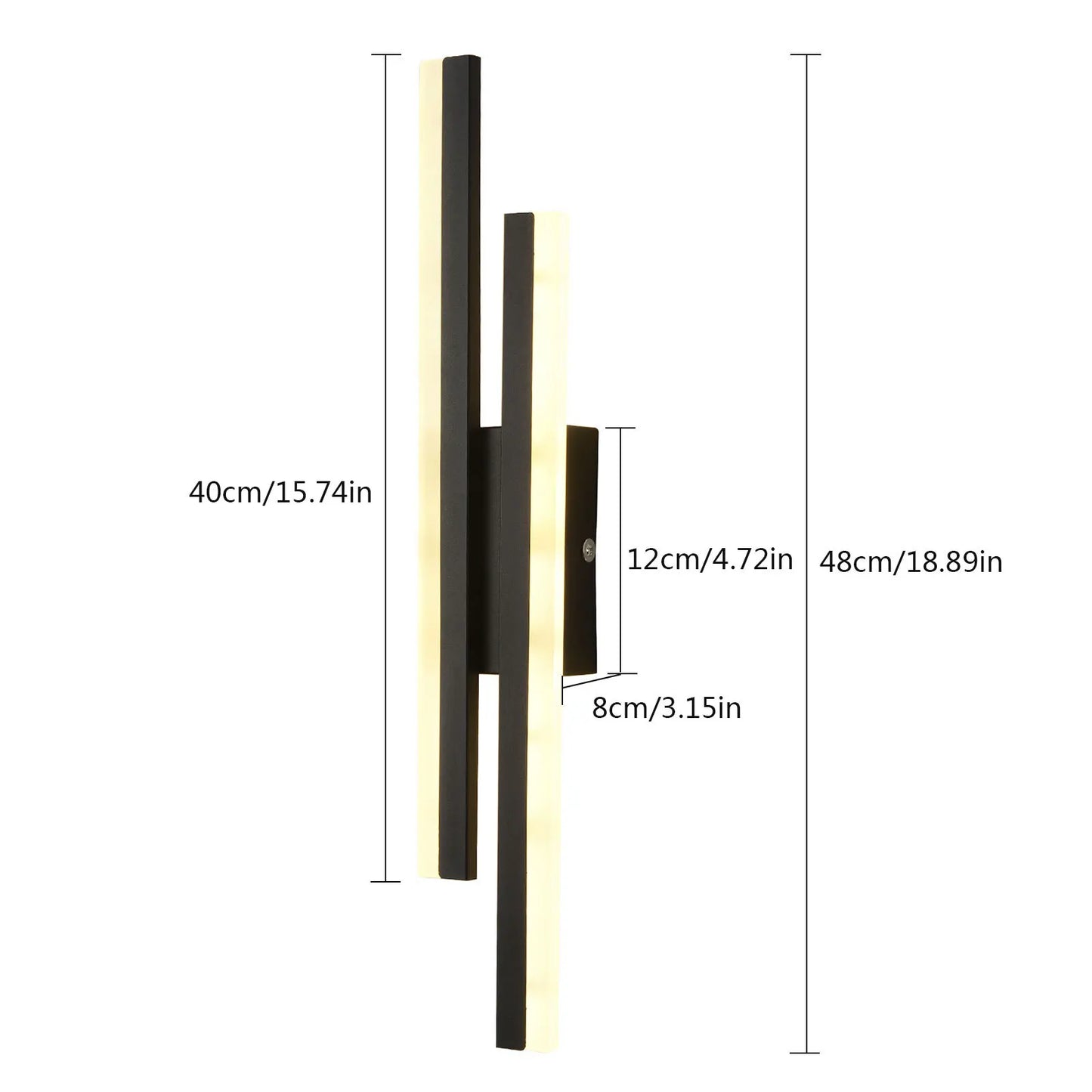 Dimmable 10W LED Wall Sconce with Adjustable Color Temperature