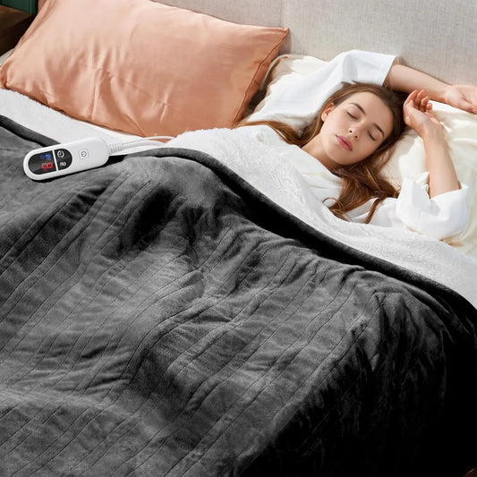 Electric Heated Throw Blanket Ultra Soft With Auto Off Settings