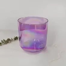 Free Shipping Hye-eun 14inch B 243hz Gemstone  Frosted Quartz Crystal Singing Bowl for Yoga Sound Bath Healing Meditation