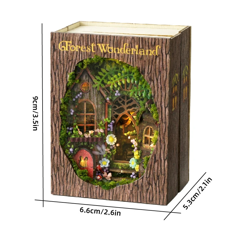 DIY Wooden Mini Seaside Villa Dollhouse Kit With Furniture