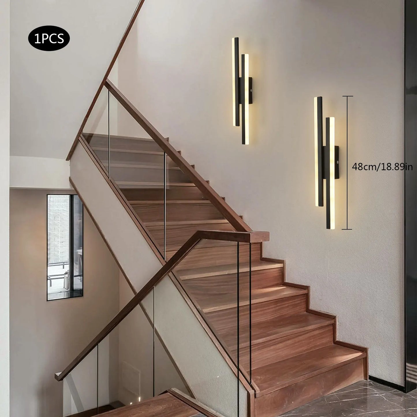 Dimmable 10W LED Wall Sconce with Adjustable Color Temperature
