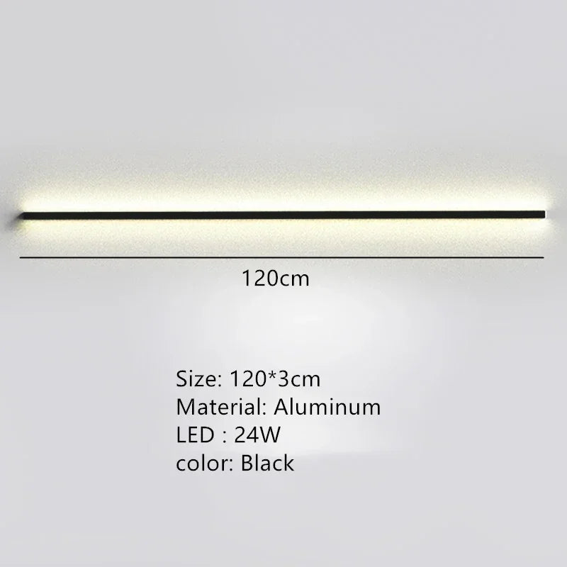 Long Wall Bedside Lamp With Dimming For Bedroom Ambiance