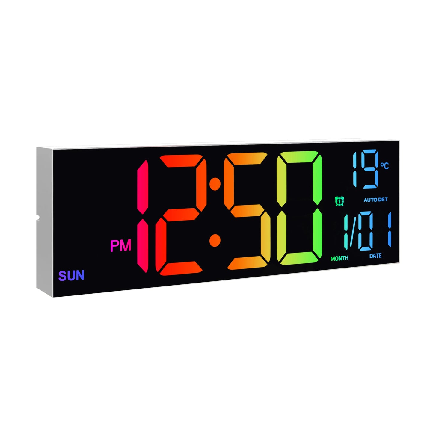 Large Digital Wall Clock 16 Inch With Remote LED Display
