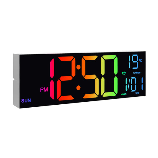 Large Digital Wall Clock 16 Inch With Remote LED Display