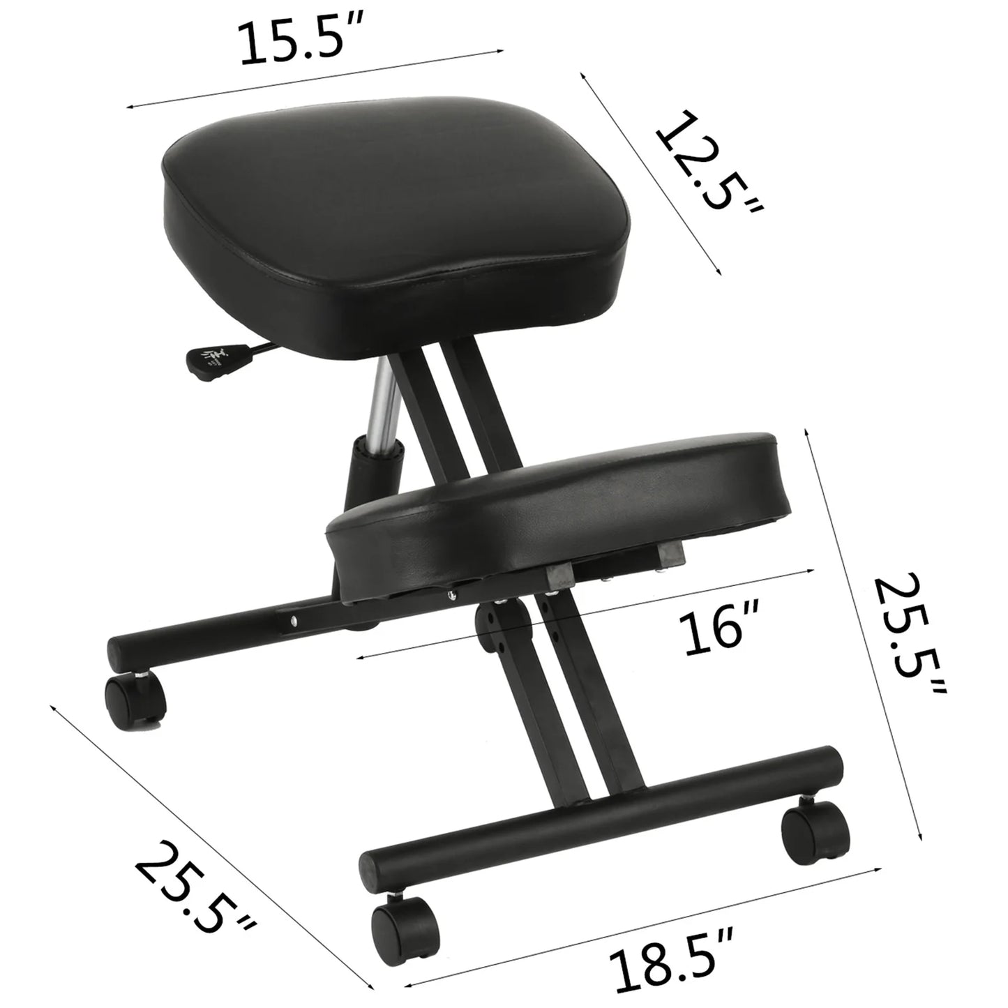 SucceBuy Ergonomic Kneeling Chair With Thick Cushion For Home Office