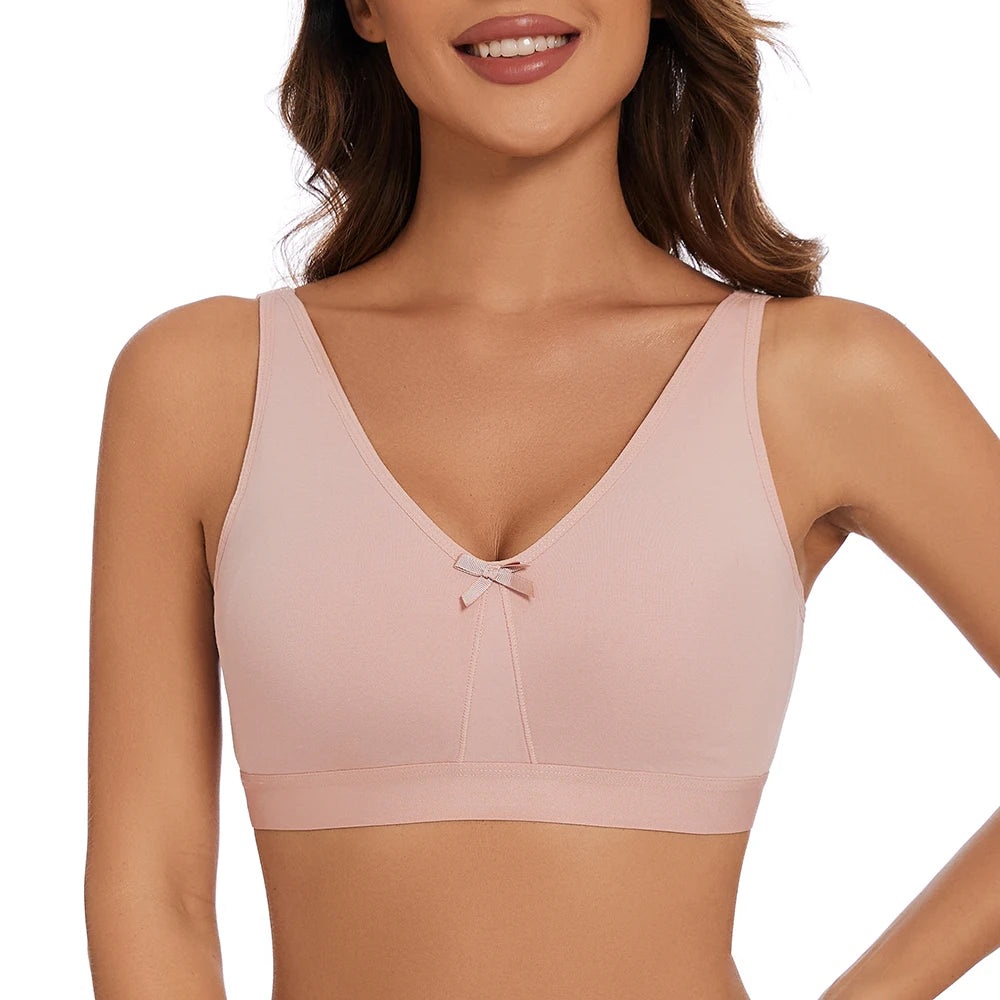 Sheroine Women Wirefree Cotton Bra For Full Coverage Comfort