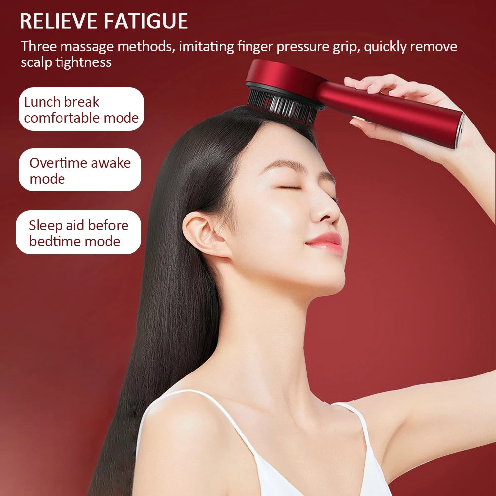 Electric Scalp Massage Comb With Red Light Therapy Hair Growth