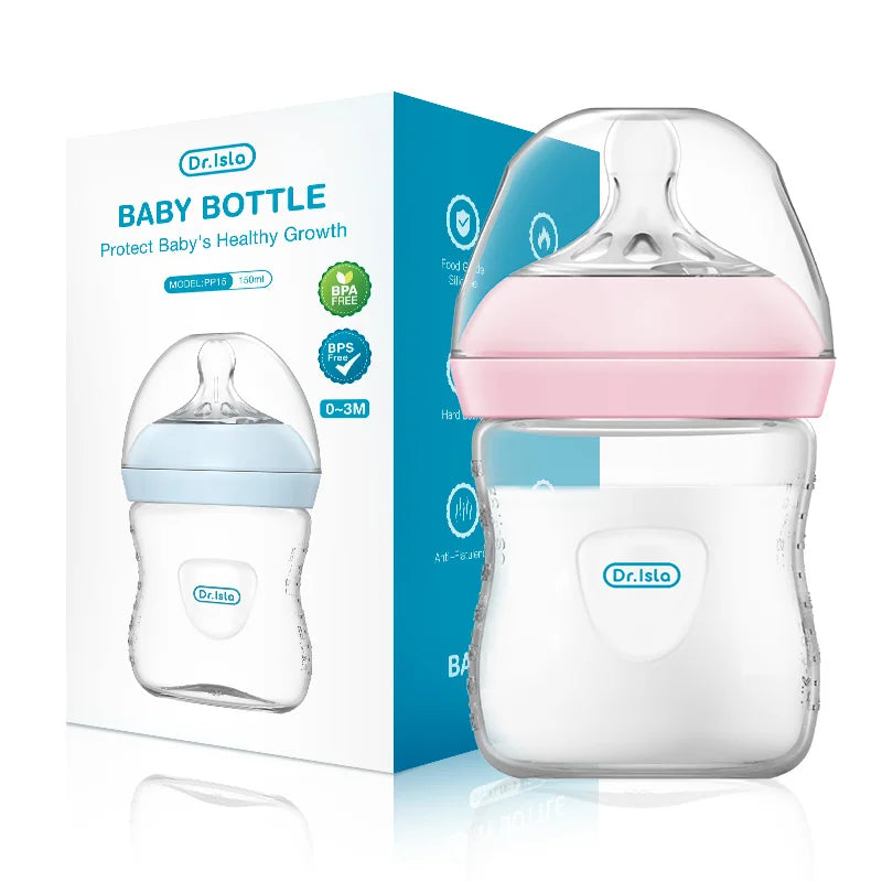 MAMIJOY BPA Free Baby Bottle With Handle For Newborn Feeding