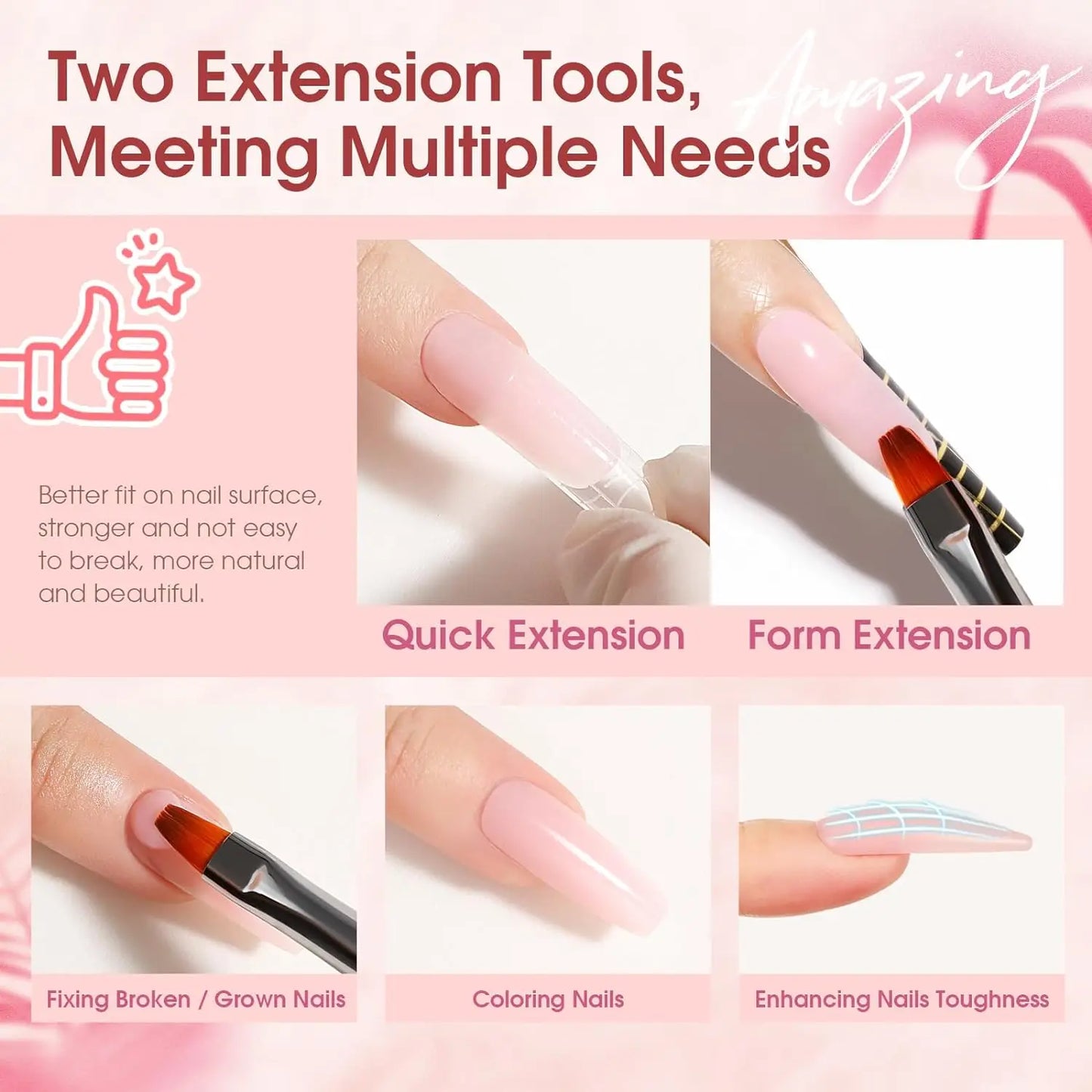 Makartt Poly Extension Nail Gel 50ml Acrygel Hard Gel Nails