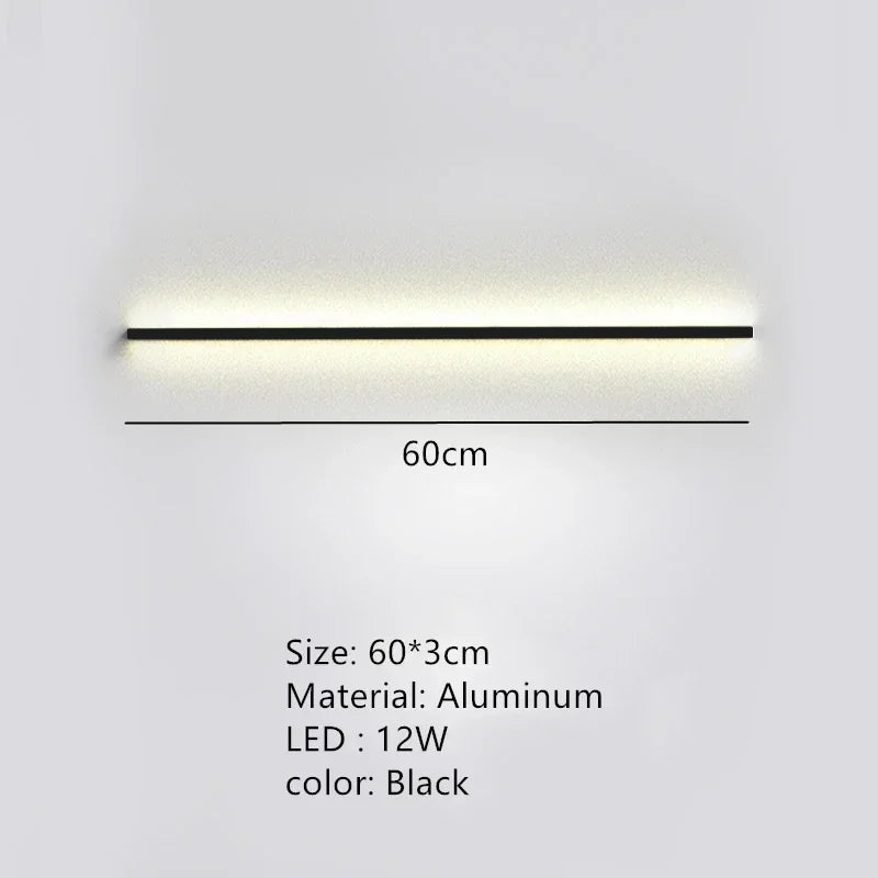 Long Wall Bedside Lamp With Dimming For Bedroom Ambiance