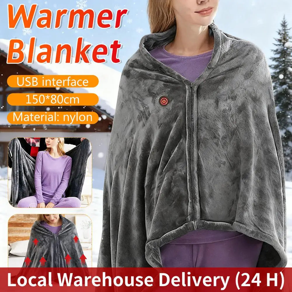 Sundick USB Electric Heated Blanket With 3 Temperature Levels