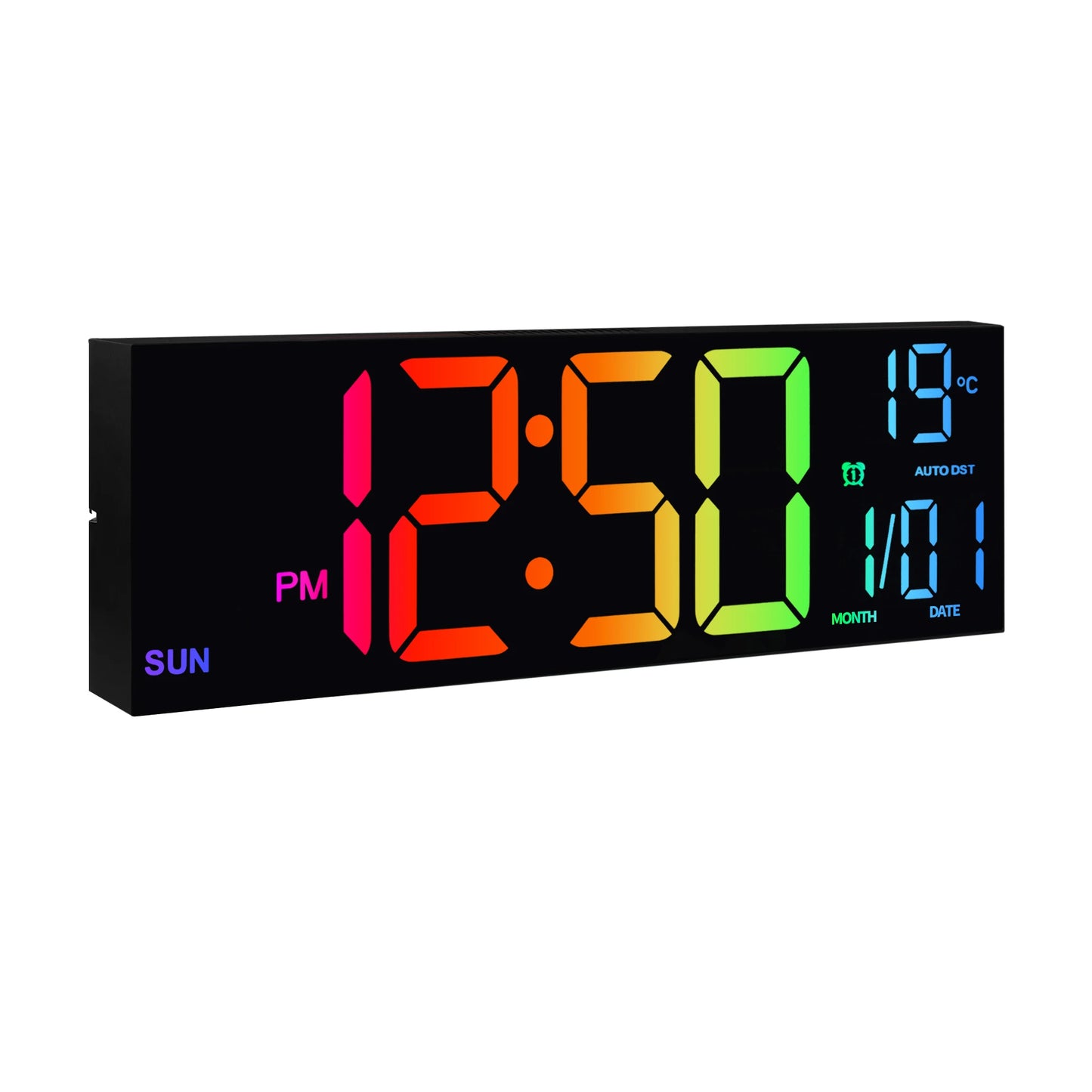 Large Digital Wall Clock 16 Inch With Remote LED Display