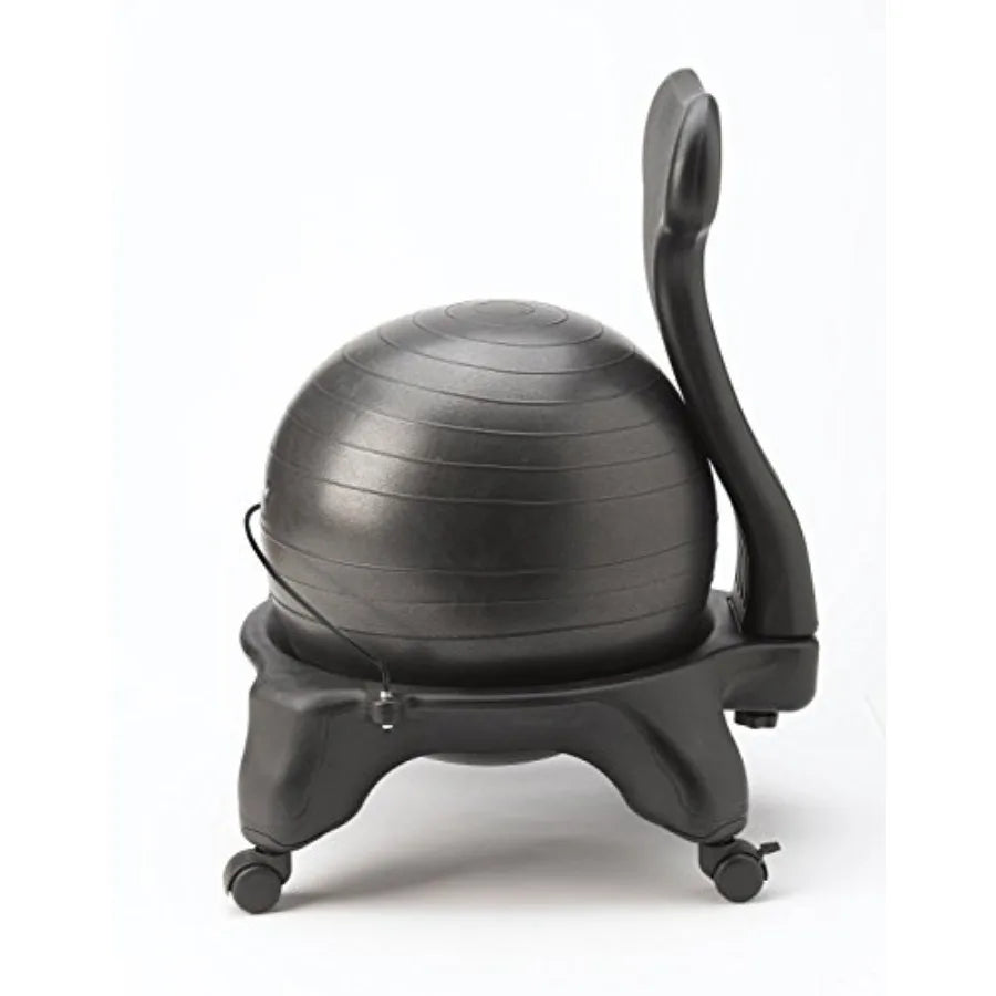 Balance Ball Chair Ergonomic Office Stool With Base Pump Guide