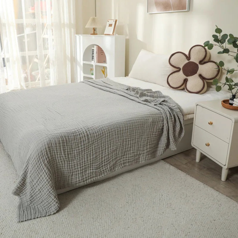 OIMG Cotton Muslin Baby Blanket For Gentle Comfort