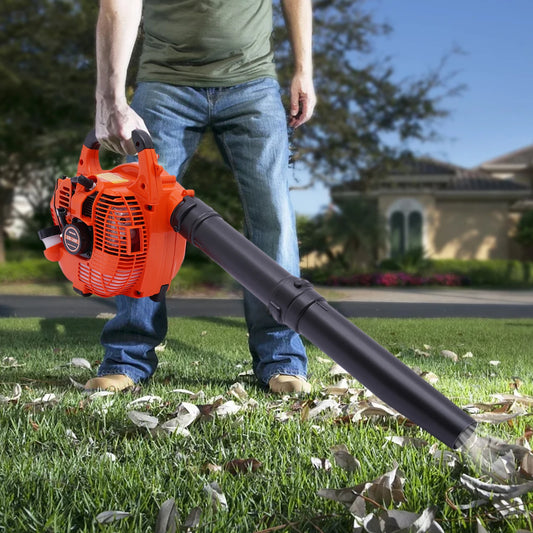 Gas Leaf Blower 25.4CC 2-Stroke Commercial Handheld Yard Cleaning Tool
