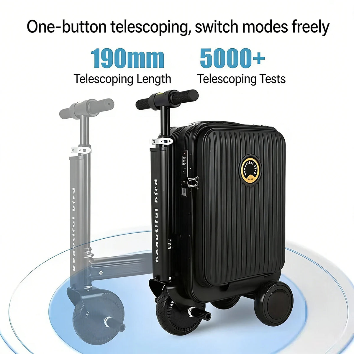 Sushimu Electric Rideable Smart Luggage With Forward And Reverse Drive