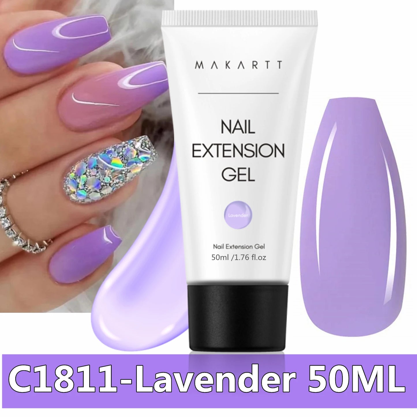 Makartt Poly Extension Nail Gel 50ml Acrygel Hard Gel Nails