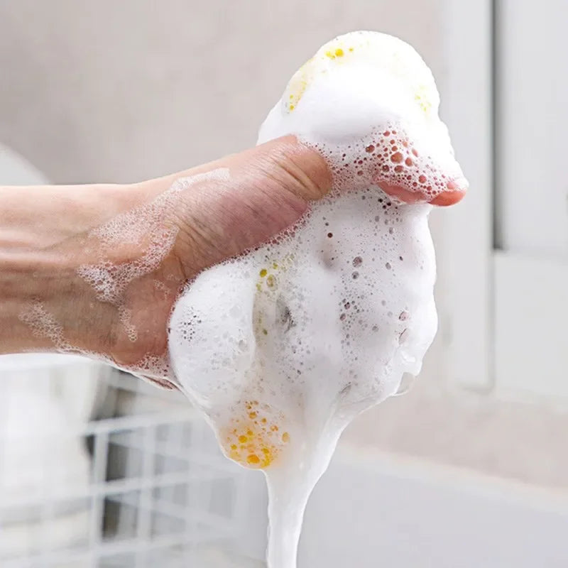 BZEQ Double Sided Dishwashing Sponges Set With Nylon Scrubbers