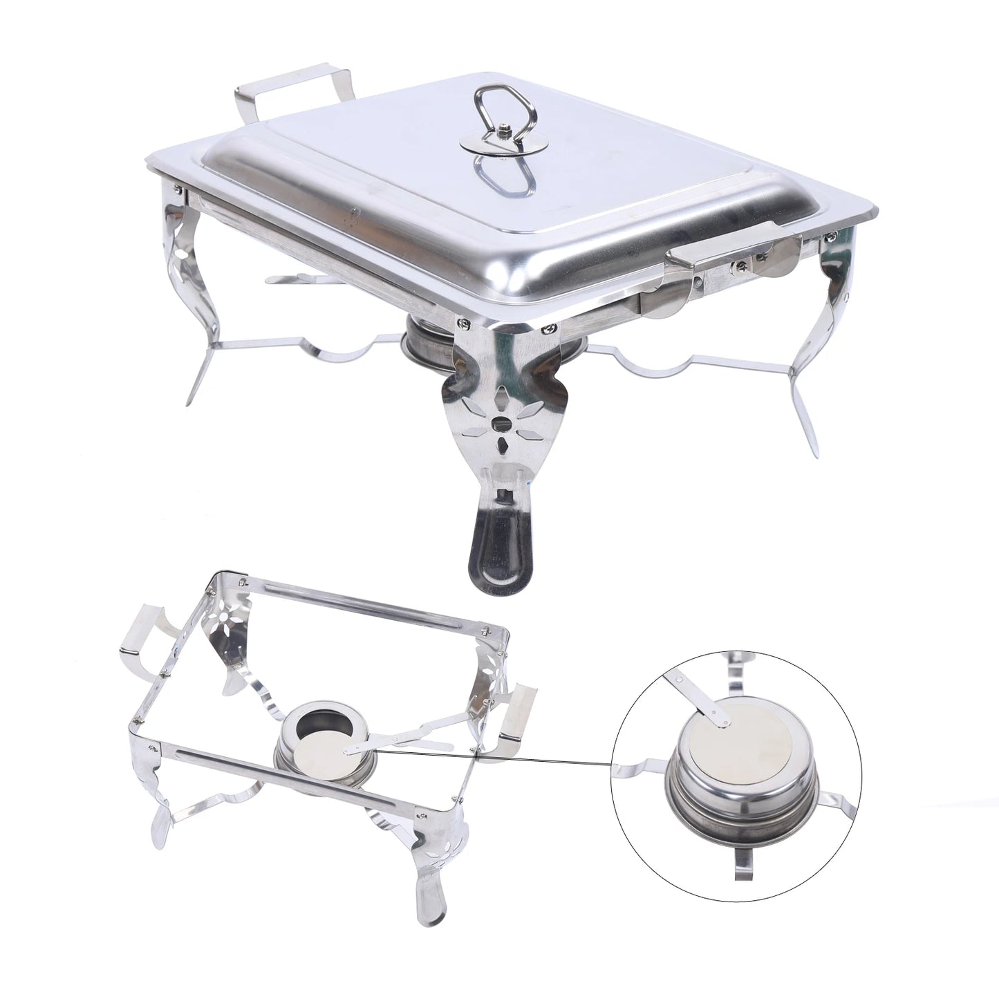 Stainless Steel Food Warmer Chafing Dish 6L Buffet Server