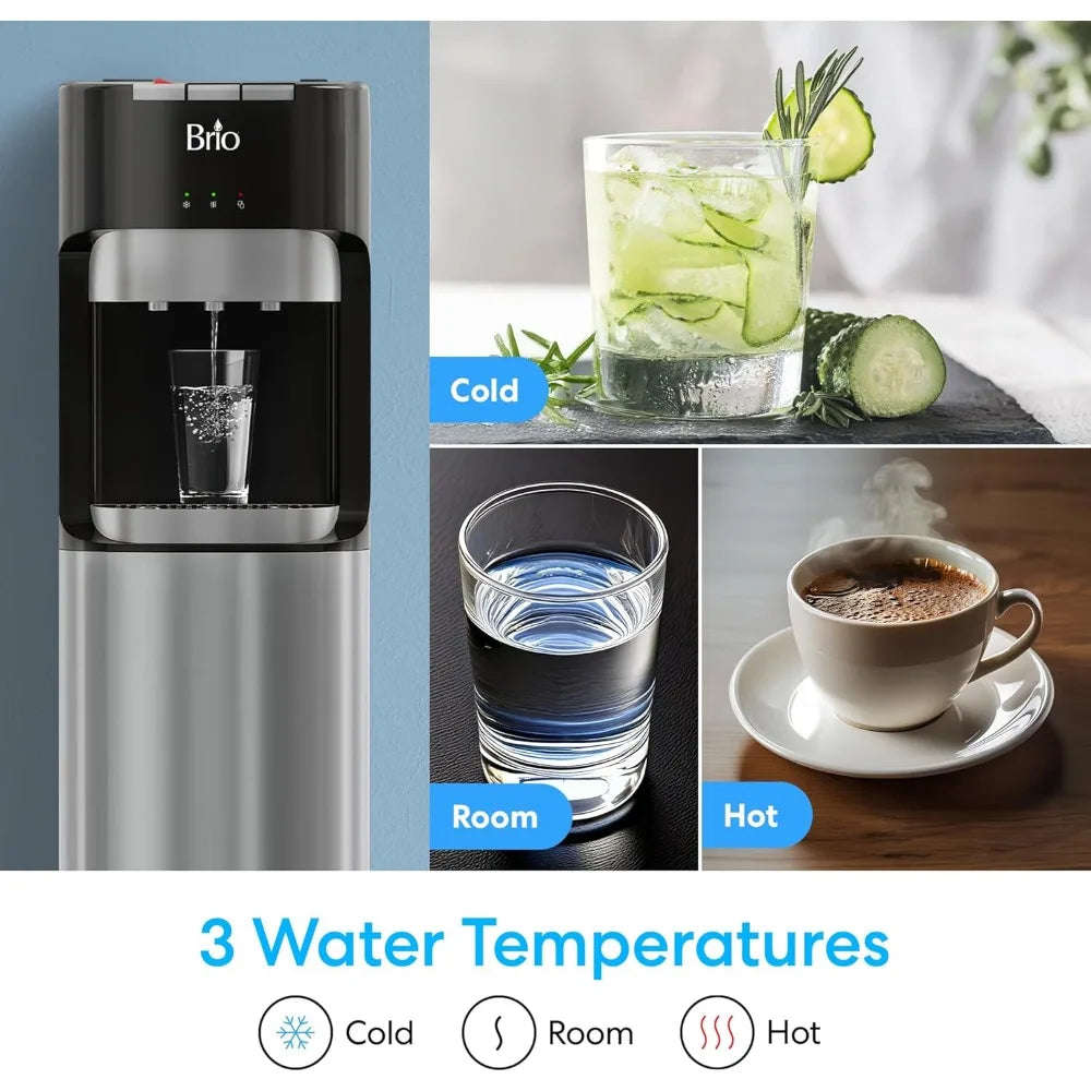 Bottom Load Water Cooler Dispenser 5 Gallon Bottles 3 Temps