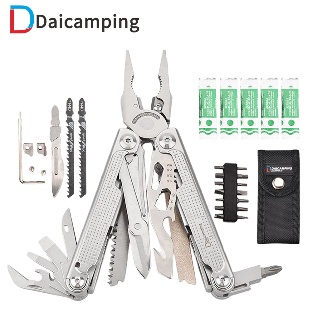 Daicamping DL302 Hand Multi Tool With Foldable Pliers And Cutter