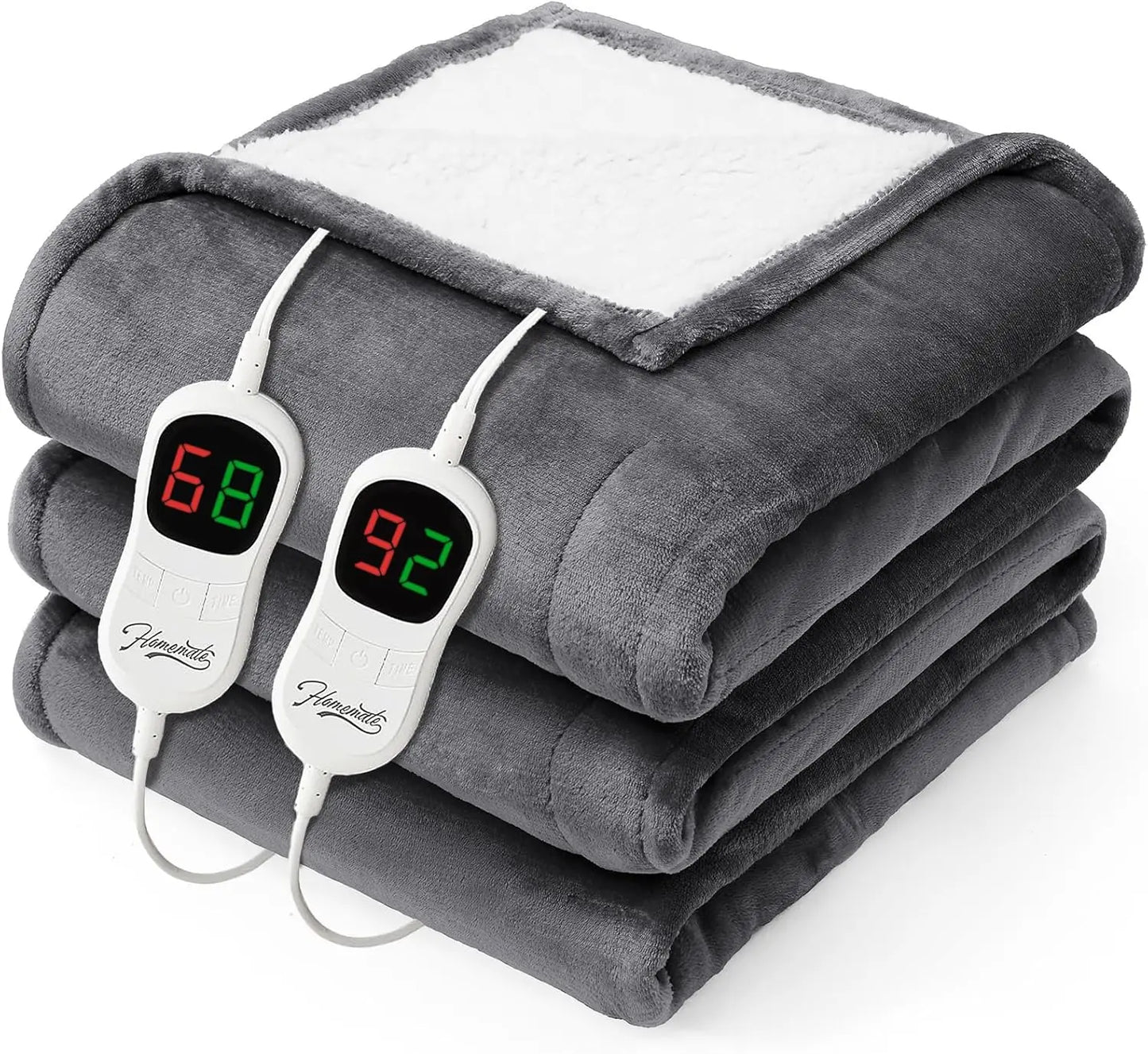 Electric Heated Blanket With 10 Heat Levels Auto Off