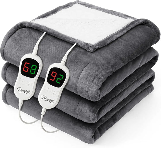 Electric Heated Blanket With 10 Heat Levels Auto Off