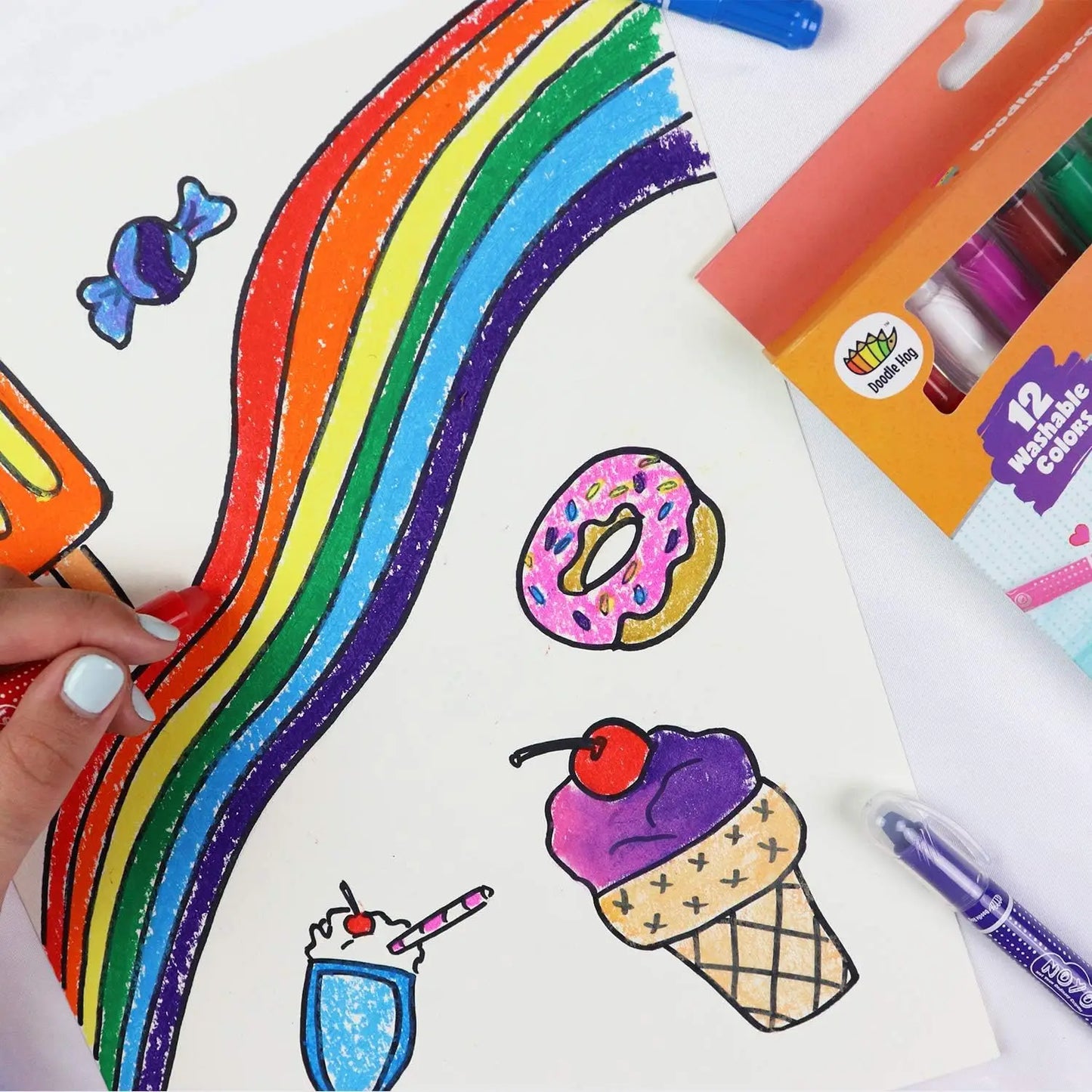 Washable Gel Crayons Set For Children Creative Art