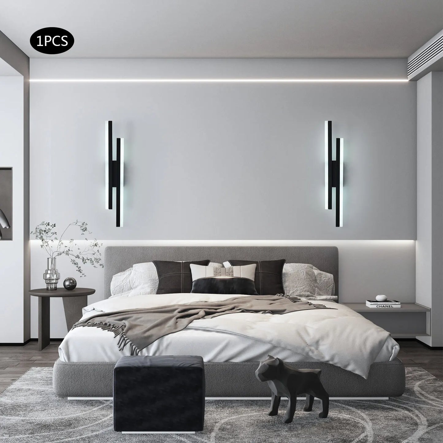 Dimmable 10W LED Wall Sconce with Adjustable Color Temperature