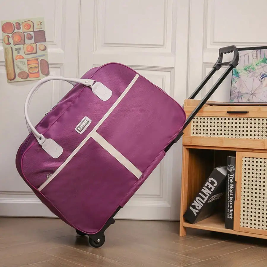 Professional Garment Bag For Business Travel With Rolling Suitcase