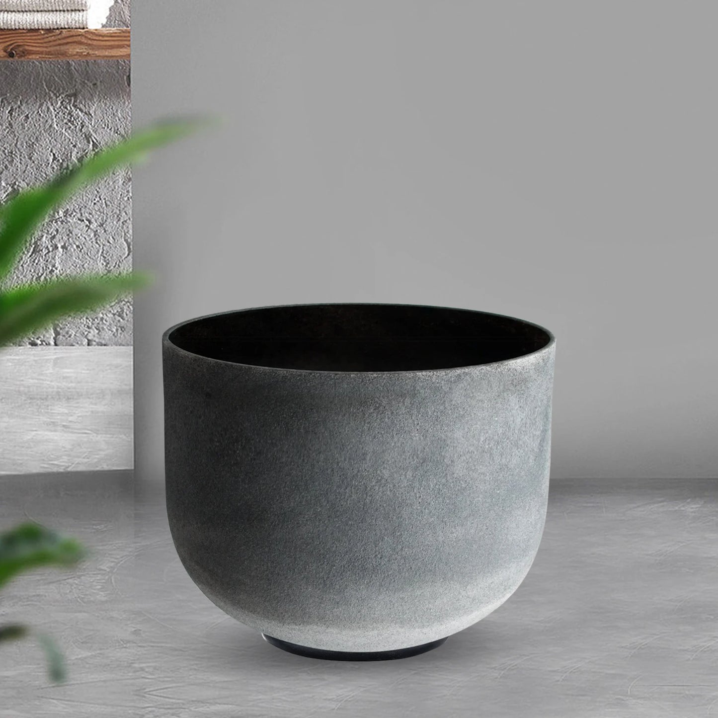 Free Shipping Hye-eun 14inch B 243hz Gemstone  Frosted Quartz Crystal Singing Bowl for Yoga Sound Bath Healing Meditation