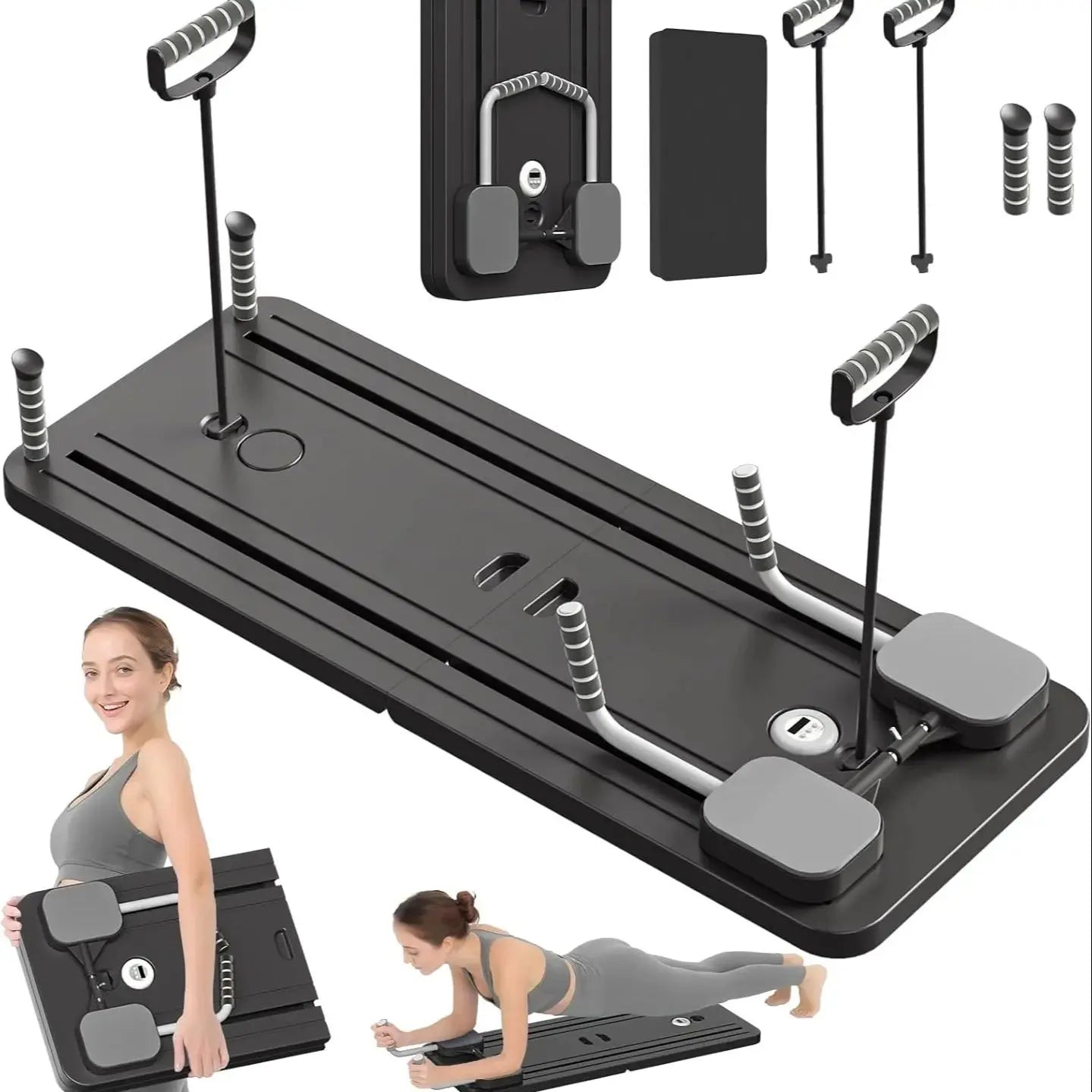 Foldable 8-In-1 Ab Board Core Strength Pilates Equipment For Home Gym
