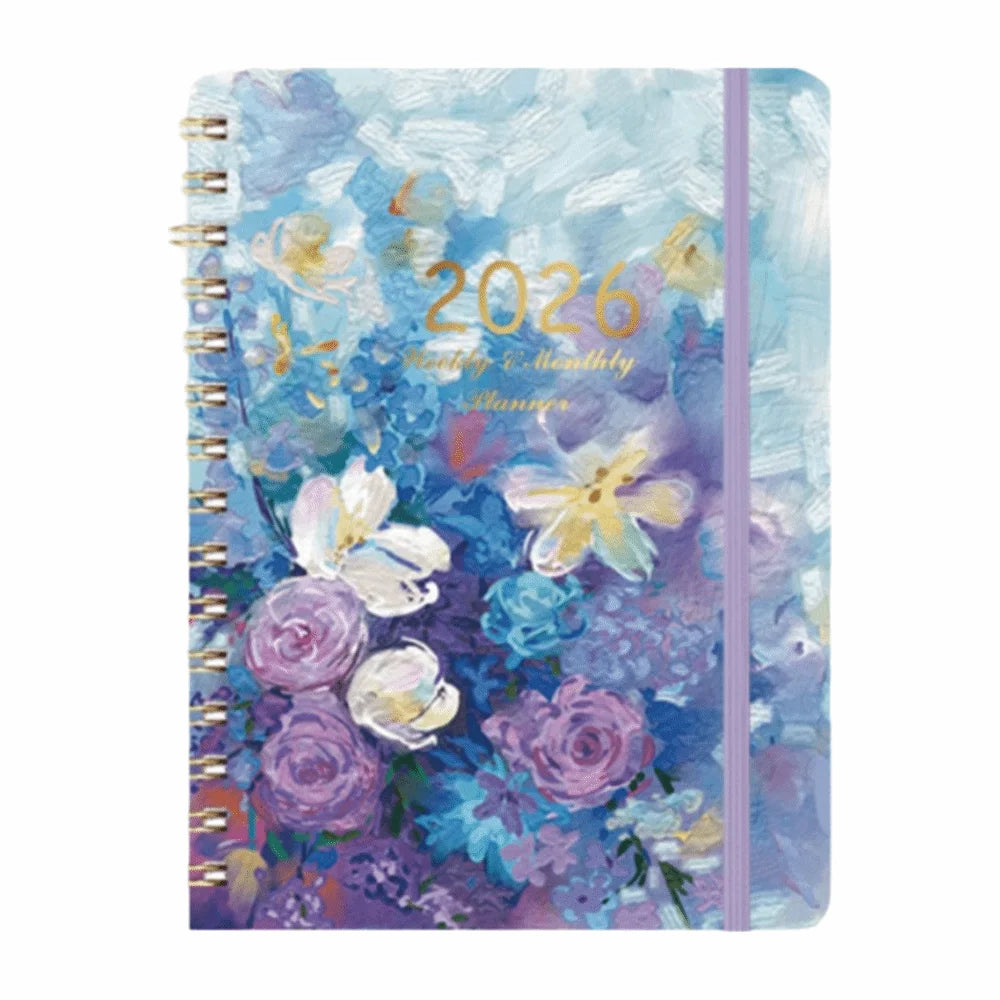 Weekly And Monthly Academic Planner With Tabs And Coil Binding