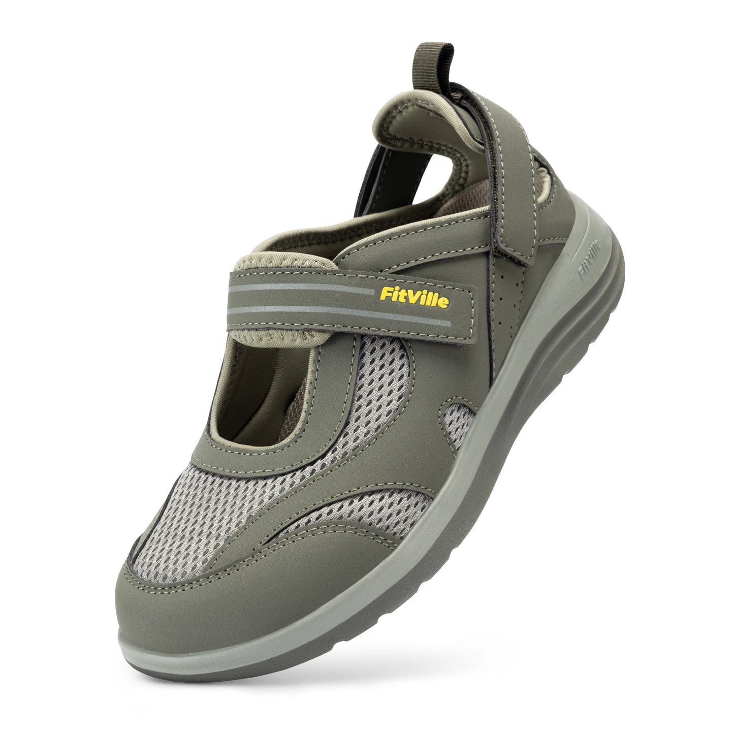 Fitville Mary Jane Sandals With Widened Toe For Swollen Feet