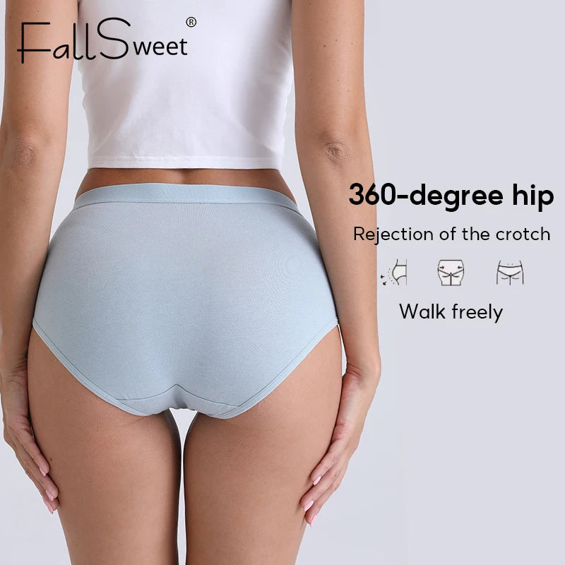 FallSweet Soft Cotton Seamless Women Everyday Briefs