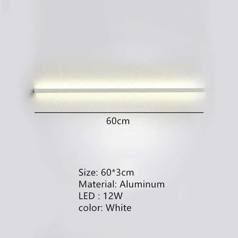 Long Wall Bedside Lamp With Dimming For Bedroom Ambiance