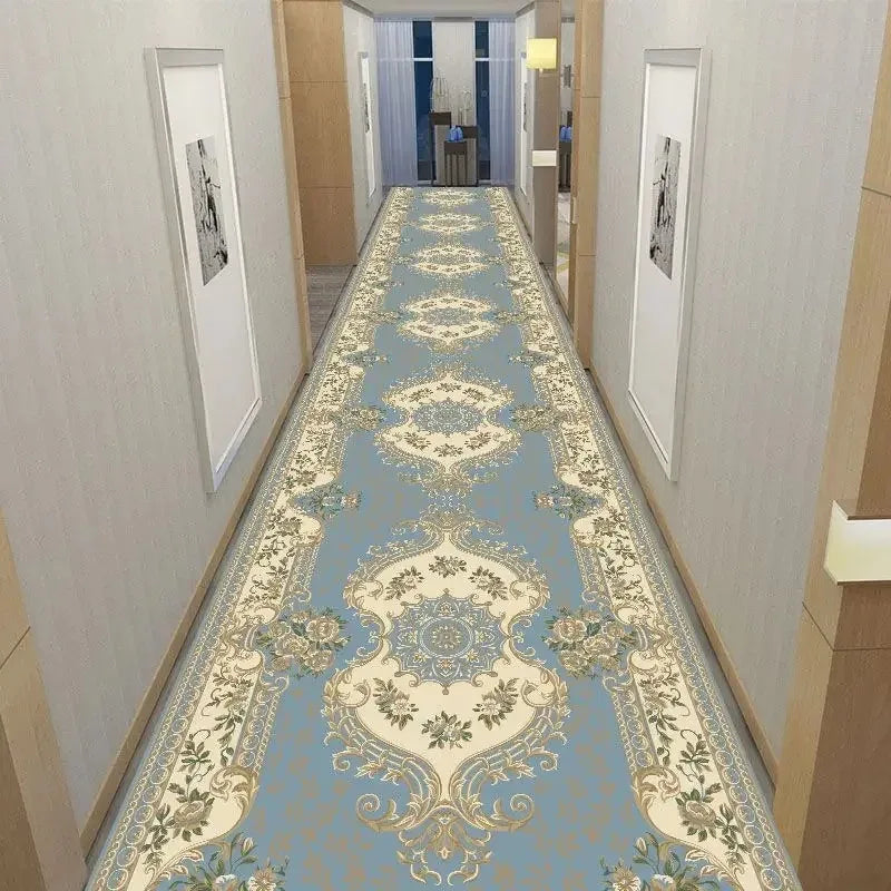 America European Long Corridor Rug Non Slip Hallway Carpet