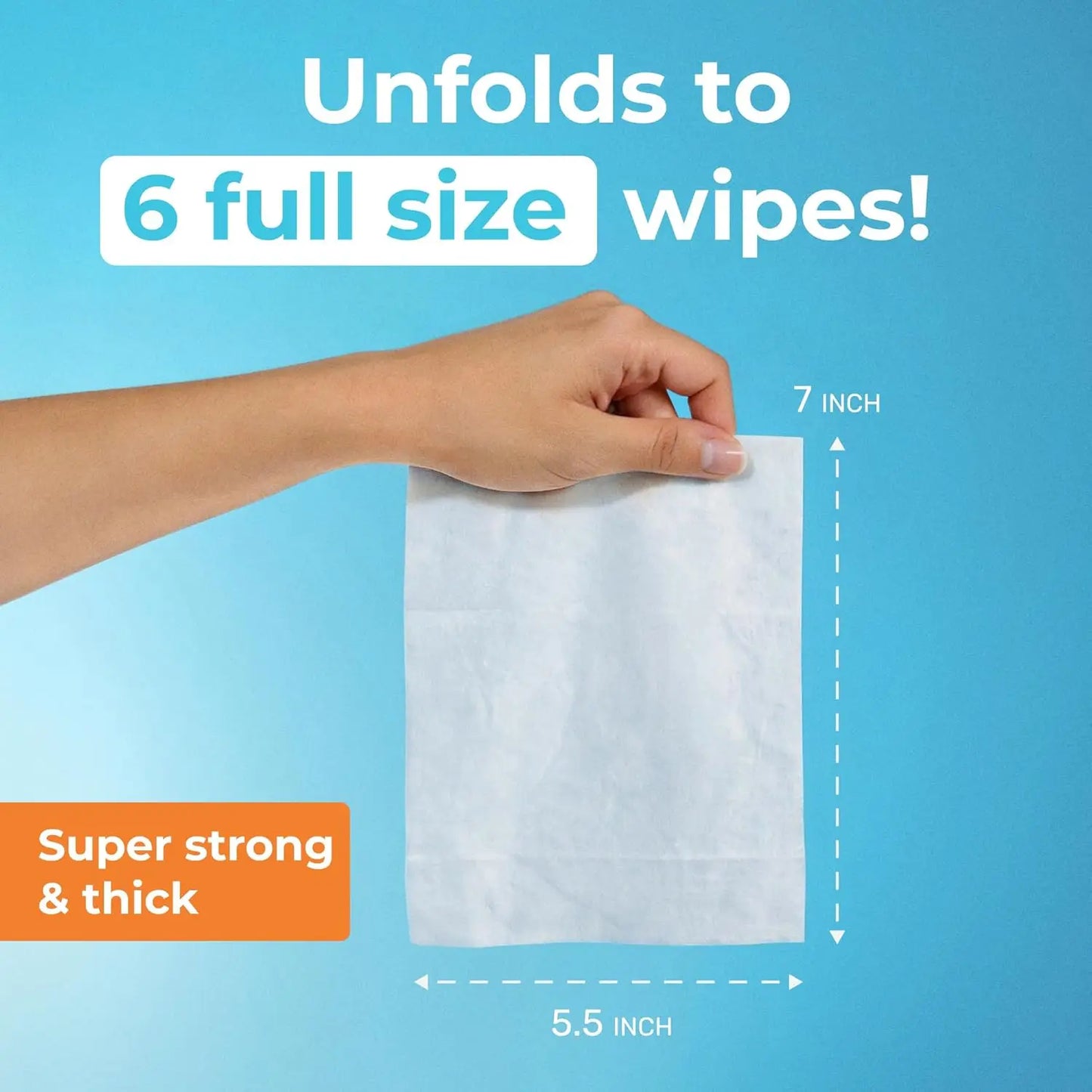 Compact Travel Flushable Wipes With Aloe For Sensitive Skin Unscented