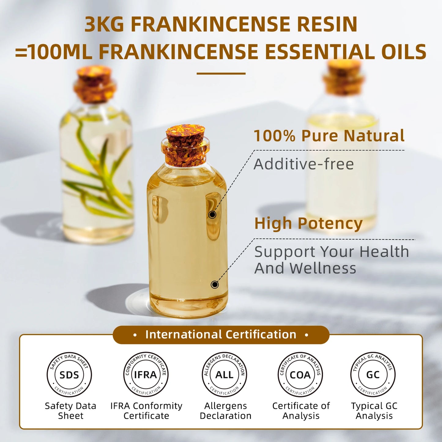 Pure Frankincense Essential Oil 100ml Boswellia Carterii For Diffuser