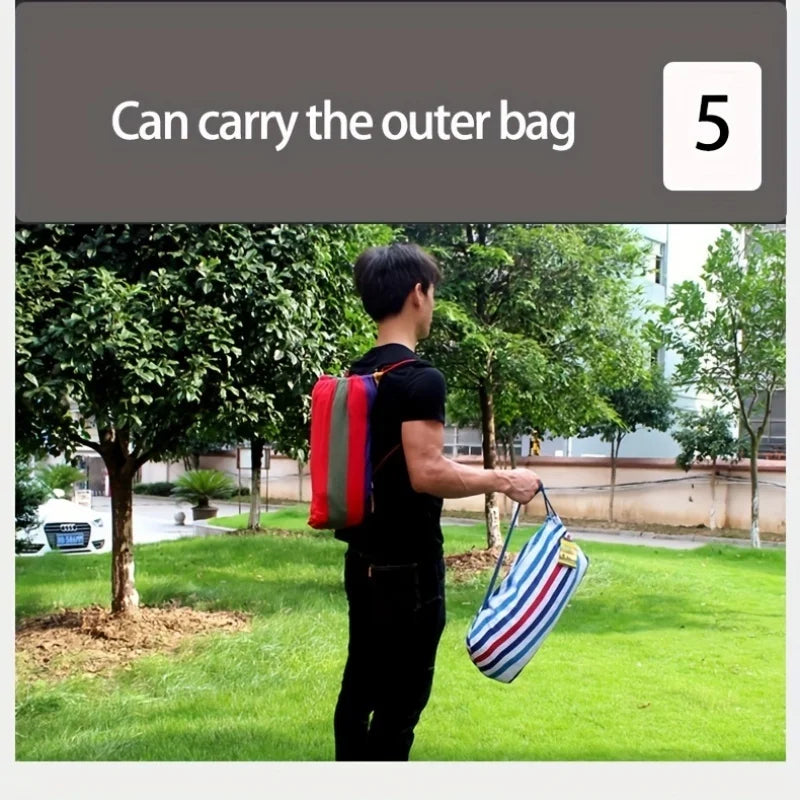 Outdoor Multifunctional Hammock With Colorful Anti Flip Design And Tree Straps