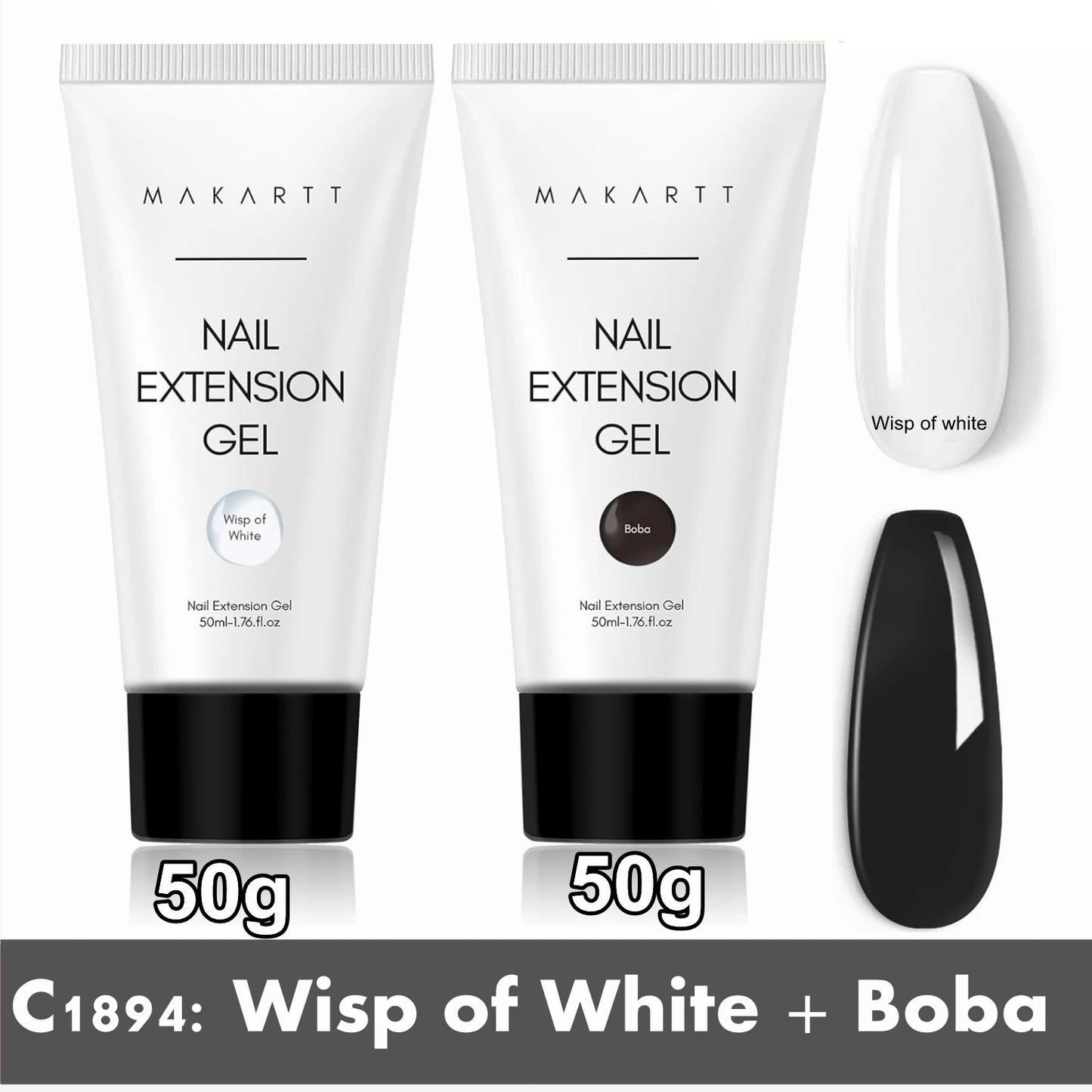 Makartt Poly Nail Extension Gel Clear Pink Builder For Beginners