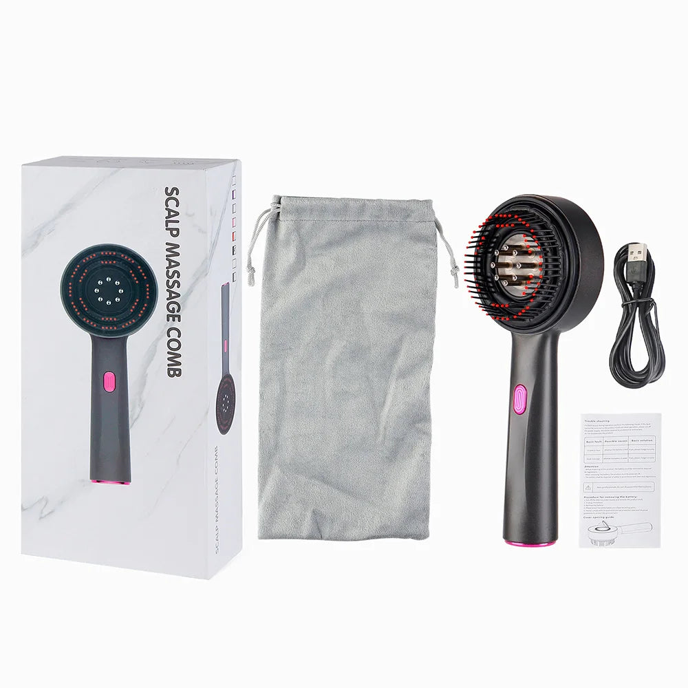 Electric Scalp Massage Comb With Red Light Therapy Hair Growth